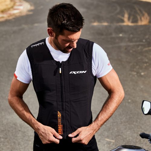 GILET AIRBAG IX-AIRBAG U03 IXON NOIR/ORANGE