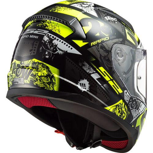 CASQUE RAPID MINI VIGNETTE BLACK H-V FF353 LS2