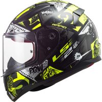 CASQUE RAPID MINI VIGNETTE BLACK H-V FF353 LS2