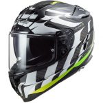 CASQUE CHALLENGER CT2 CARBON FLAMES WHITE FF327 LS2