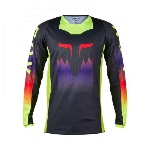 MAILLOT FOX 180 FLORA NOIR-JAUNE - - Clinique Moto