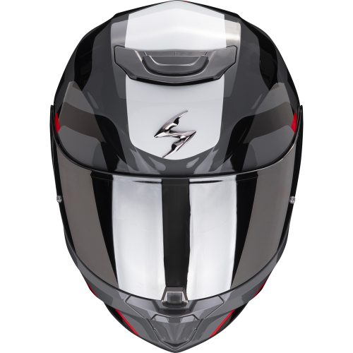 CASQUE EXO-391 AROK GRIS-ROUGE-NOIR SCORPION