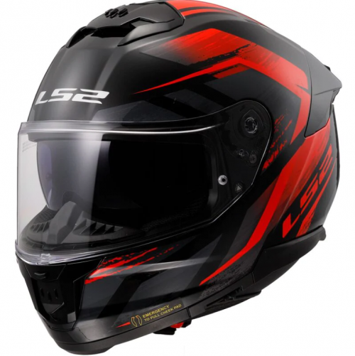 CASQUE STREAM II FURY BLACK RED FF808 LS2
