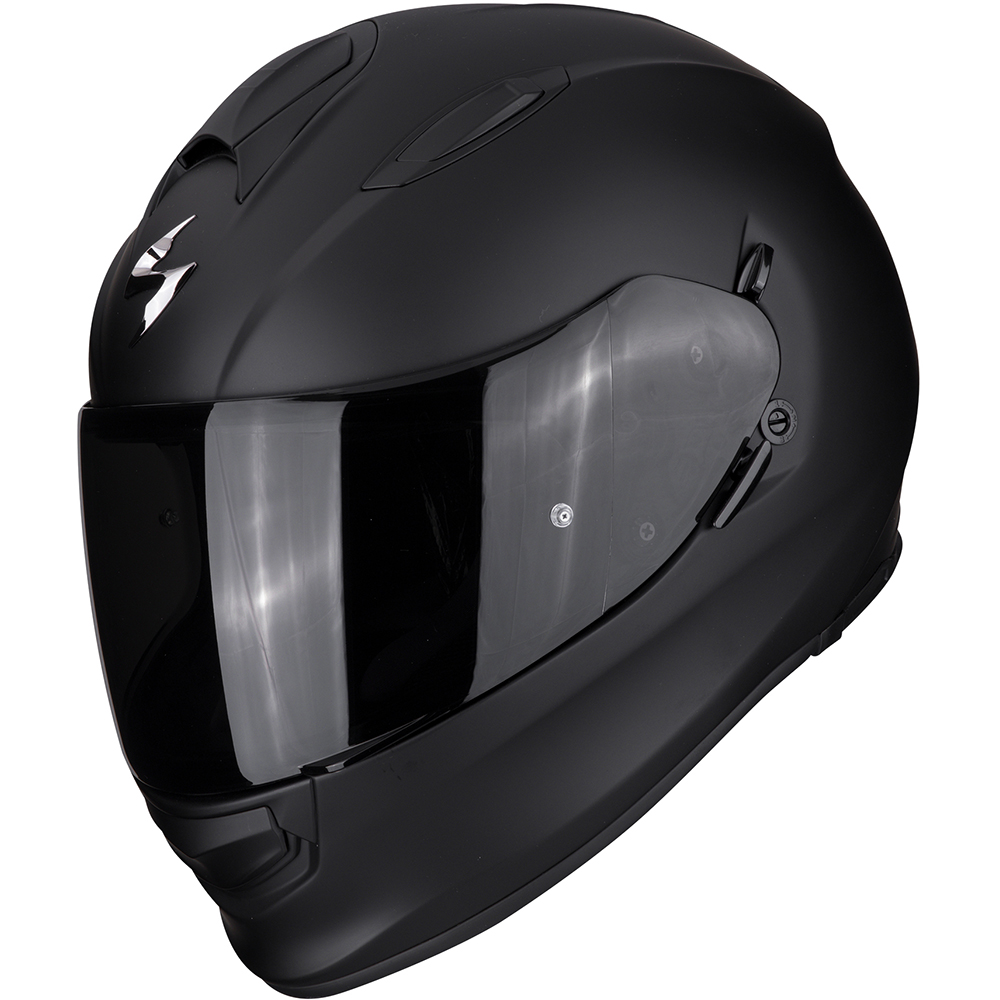 CASQUE EXO-491 SOLID NOIR MAT SCORPION