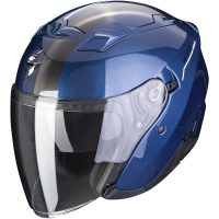 CASQUE EXO-230 SR BLEU FONCE-BLANC SCORPION