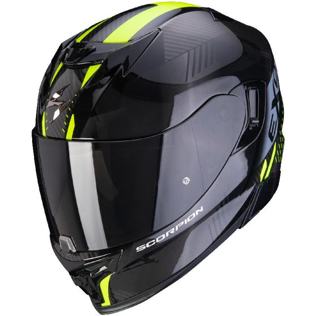 CASQUE EXO-520 AIR LATEN NOIR-JAUNE FLUO SCORPION