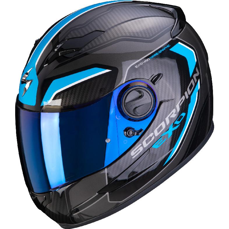 CASQUE EXO-490 SUPERNOVA NOIR-BLEU SCORPION