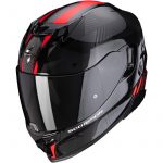 CASQUE EXO-520 AIR LATEN NOIR-ROUGE SCORPION