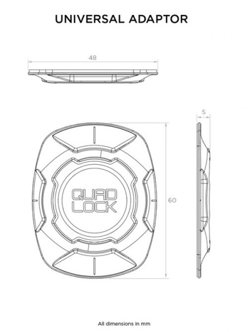 ADAPTATEUR UNIVERSEL QUAD LOCK