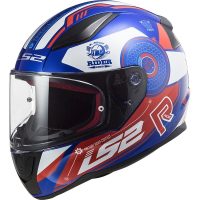 CASQUE RAPID STRATUS GLOSS BLUE RED FF353 LS2