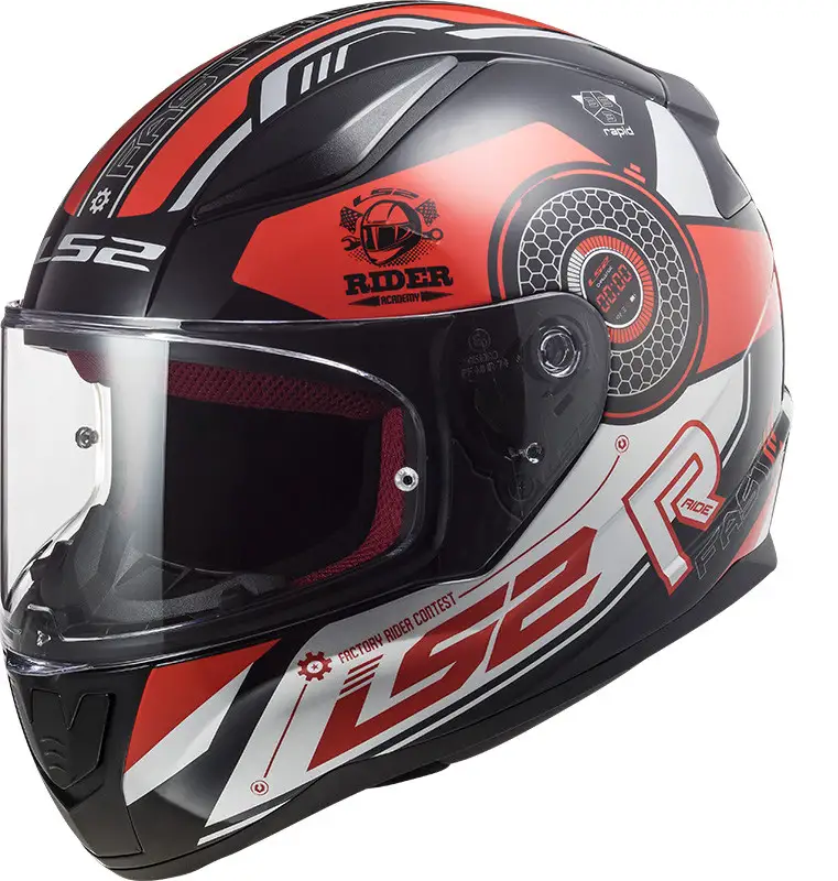 CASQUE RAPID STRATUS GLOSS BLACK RED FF353 LS2