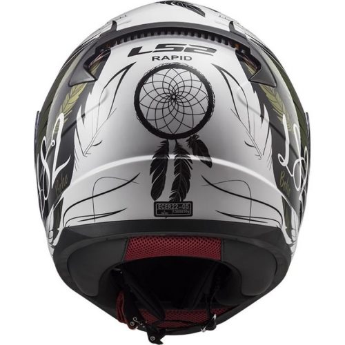 CASQUE RAPID BOHO WHITE BLACK PINK FF353 LS2