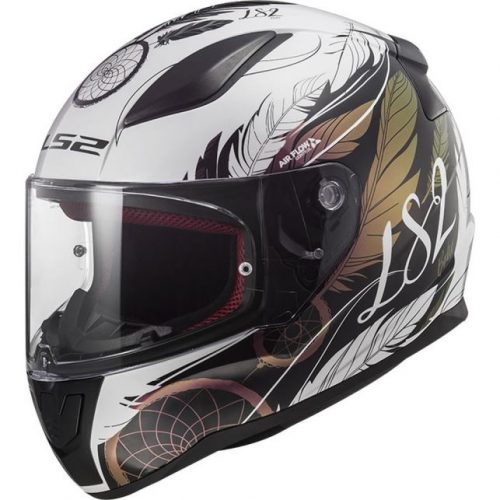 CASQUE RAPID BOHO WHITE BLACK PINK FF353 LS2