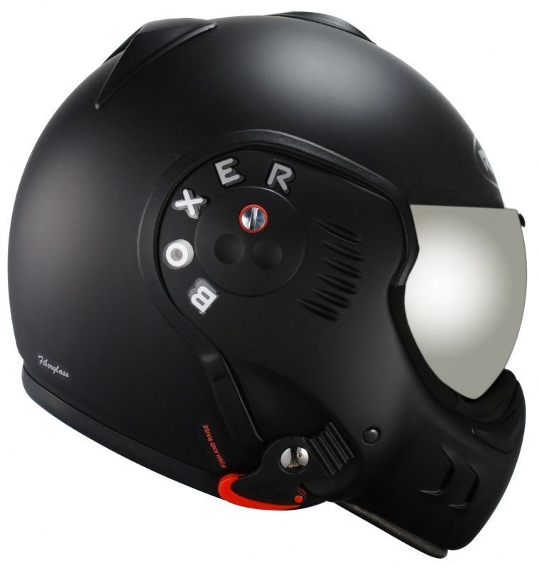 CASQUE BOXER V8 FULL BLACK ROOF