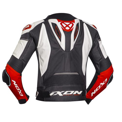 BLOUSON CUIR VENDETTA JK EVO NOIR/ROUGE IXON