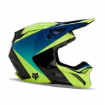 CASQUE V1 STREAK NOIR-JAUNE FOX