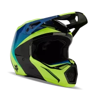 CASQUE V1 STREAK NOIR-JAUNE FOX