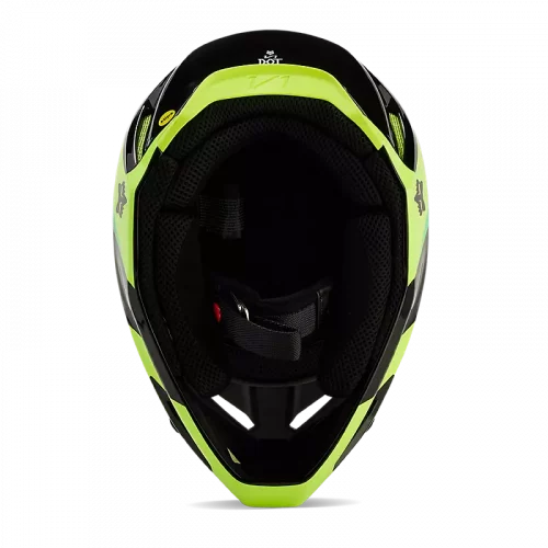 CASQUE V1 STREAK NOIR-JAUNE FOX
