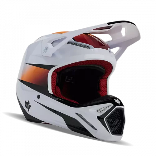 CASQUE V1 FLORA BLANC-NOIR FOX