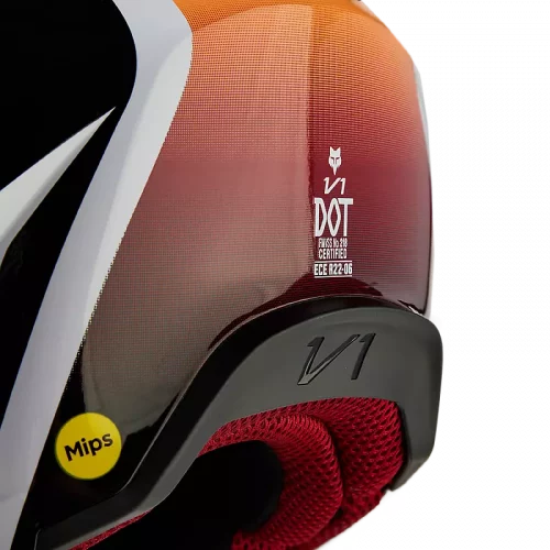 CASQUE V1 FLORA BLANC-NOIR FOX