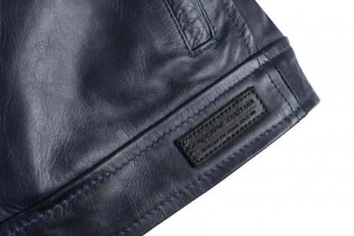 BLOUSON CUIR SPARK NAVY IXON 