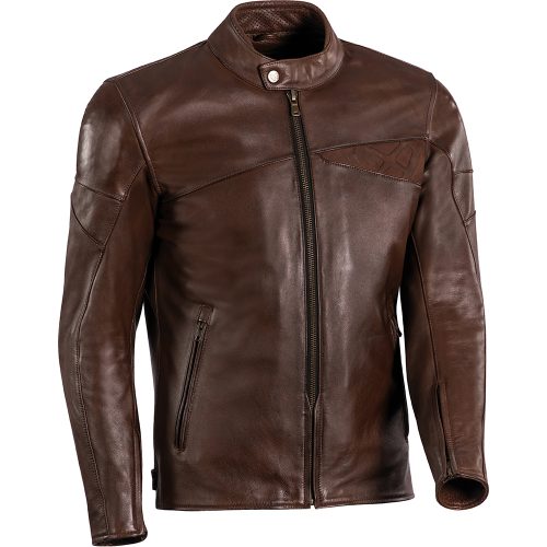 BLOUSON CUIR CRANKY MARRON IXON