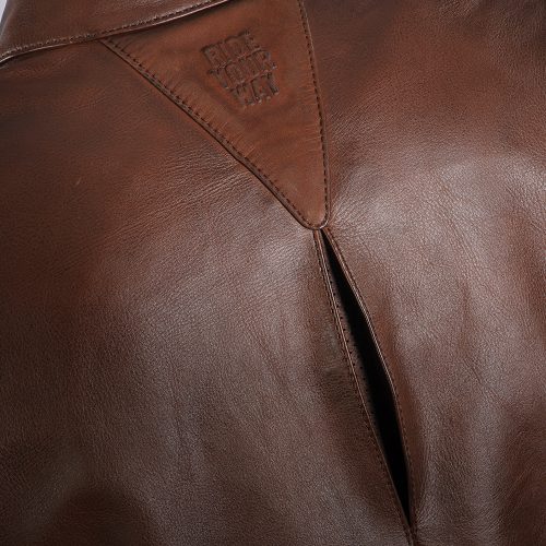 BLOUSON CUIR CRANKY MARRON IXON