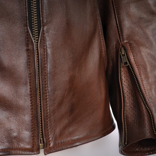 BLOUSON CUIR CRANKY MARRON IXON