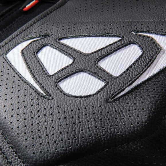 BLOUSON CUIR VENDETTA JK EVO NOIR/BLANC IXON