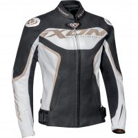 BLOUSON CUIR TRINITY JKT BLANC/NOIR/OR IXON