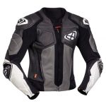 BLOUSON CUIR VENDETTA JK EVO NOIR/GRIS/BLANC IXON