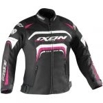 BLOUSON IXON KID LOVER NOIR-BLANC-ROSE