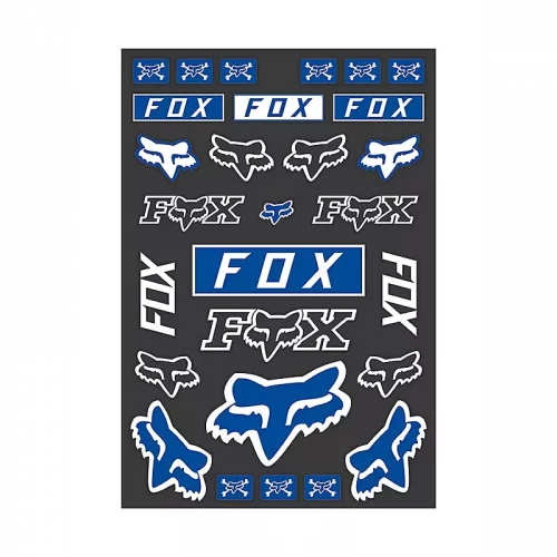 AUTOCOLLANT FOX HERITAGE BLEU