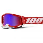 MASQUE 100% RACECRAFT 2 ROUGE ECRAN MIRROR