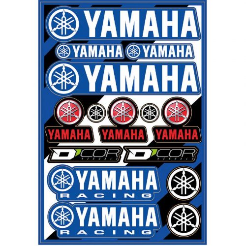 PLANCHE D'AUTOCOLLANTS YAMAHA COR2