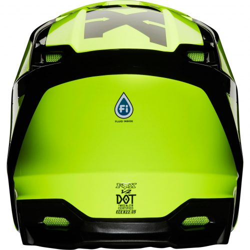 CASQUE FOX V2 HAYL FLUO YLW