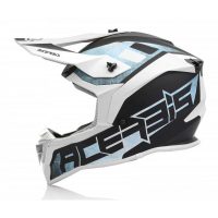 CASQUE ACERBIS LINEAR BLANC-AZZUR