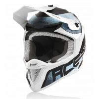 CASQUE ACERBIS LINEAR BLANC-AZZUR