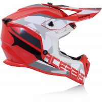 CASQUE ACERBIS LINEAR ROUGE-BLANC